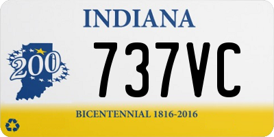 IN license plate 737VC