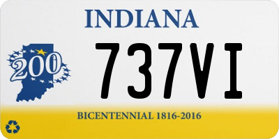 IN license plate 737VI