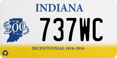 IN license plate 737WC