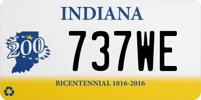 IN license plate 737WE