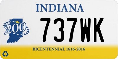IN license plate 737WK