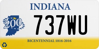 IN license plate 737WU
