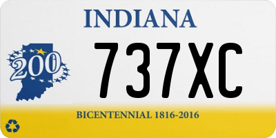 IN license plate 737XC