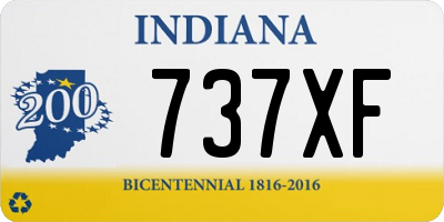 IN license plate 737XF