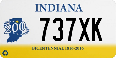 IN license plate 737XK