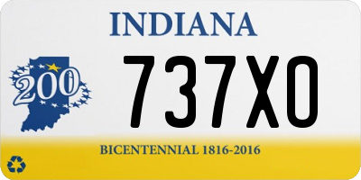 IN license plate 737XO