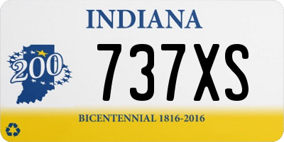 IN license plate 737XS