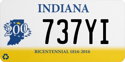IN license plate 737YI
