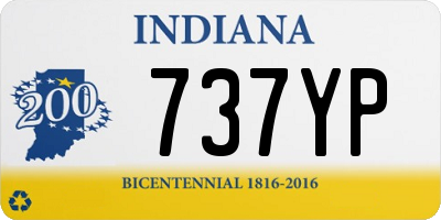 IN license plate 737YP