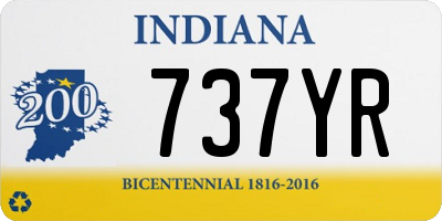 IN license plate 737YR