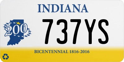 IN license plate 737YS