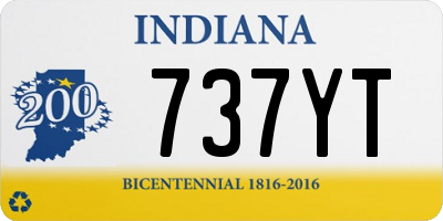 IN license plate 737YT