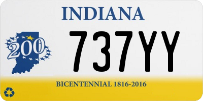 IN license plate 737YY