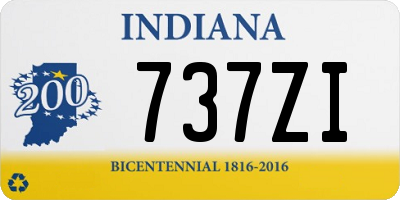 IN license plate 737ZI