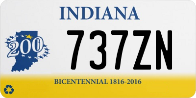 IN license plate 737ZN