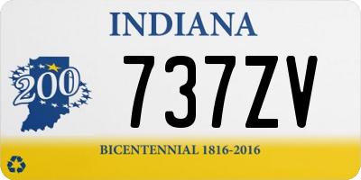 IN license plate 737ZV