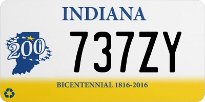 IN license plate 737ZY