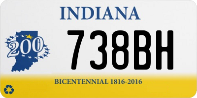 IN license plate 738BH