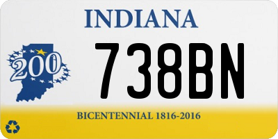 IN license plate 738BN