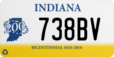 IN license plate 738BV