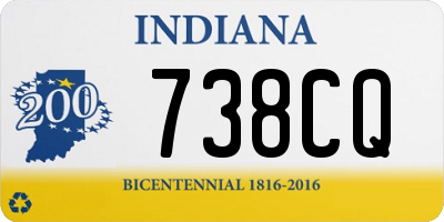 IN license plate 738CQ
