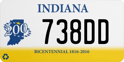 IN license plate 738DD