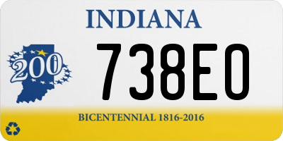IN license plate 738EO