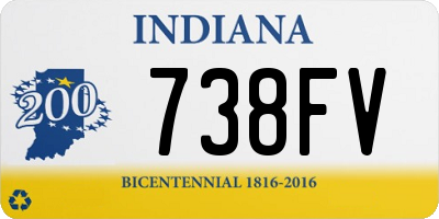 IN license plate 738FV