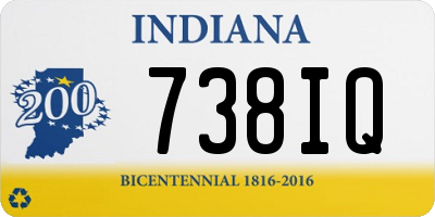 IN license plate 738IQ