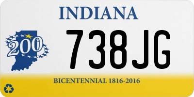 IN license plate 738JG