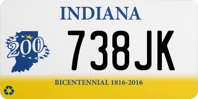 IN license plate 738JK