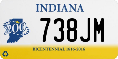 IN license plate 738JM