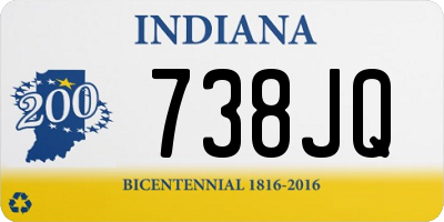 IN license plate 738JQ