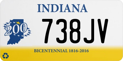 IN license plate 738JV