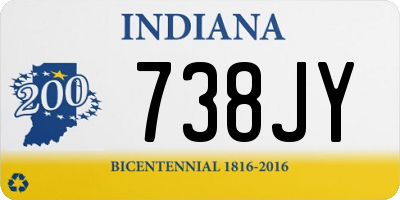 IN license plate 738JY