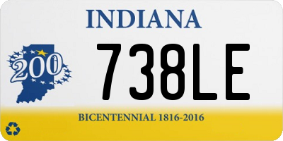 IN license plate 738LE