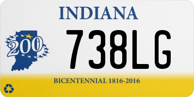 IN license plate 738LG