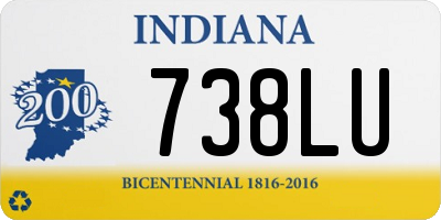 IN license plate 738LU