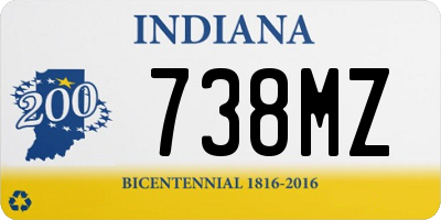 IN license plate 738MZ