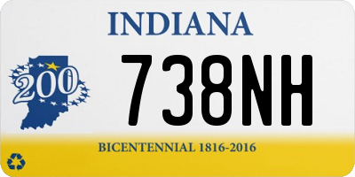 IN license plate 738NH