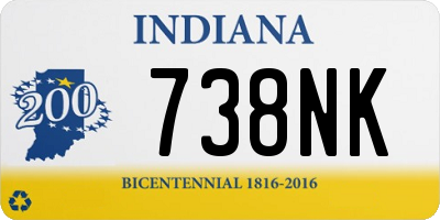 IN license plate 738NK