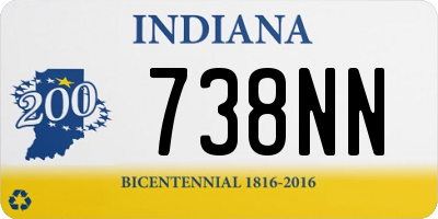 IN license plate 738NN