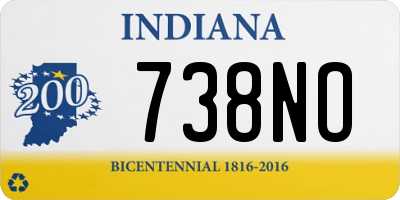 IN license plate 738NO