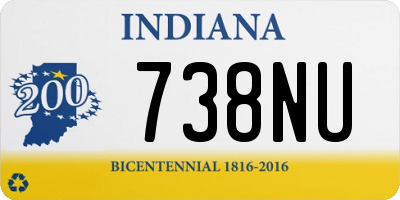 IN license plate 738NU