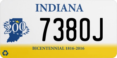 IN license plate 738OJ