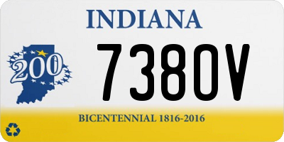 IN license plate 738OV