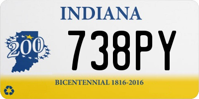 IN license plate 738PY