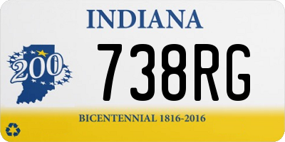 IN license plate 738RG