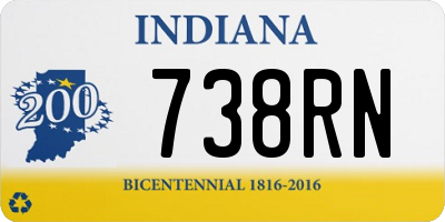 IN license plate 738RN