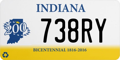 IN license plate 738RY